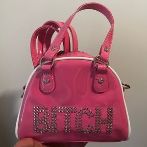 Sold out Can't Control Me Patent Bowler Bag